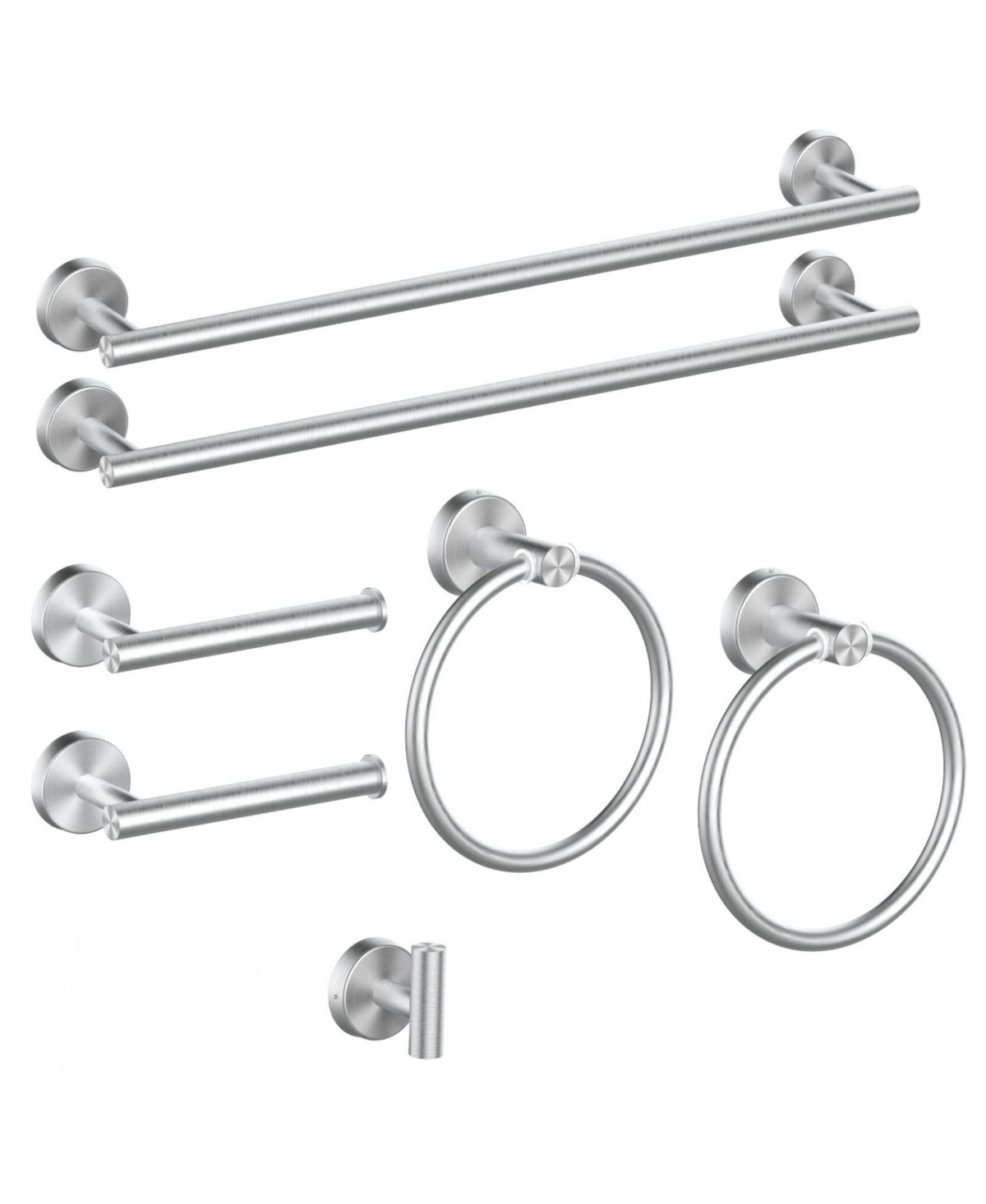 Cyqbd 8 Piece 24" Bathroom Hardware Set Towel Bar