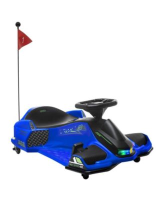12V Electric Drifting Go Kart with Music & Lights, 110-Lb. Capacity, Ages 8-12