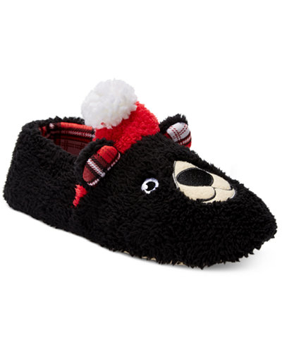 PJ Couture Women's Holiday Bear Slippers