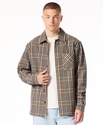 Men's Samuel Plaid Relaxed-Fit Overshirt