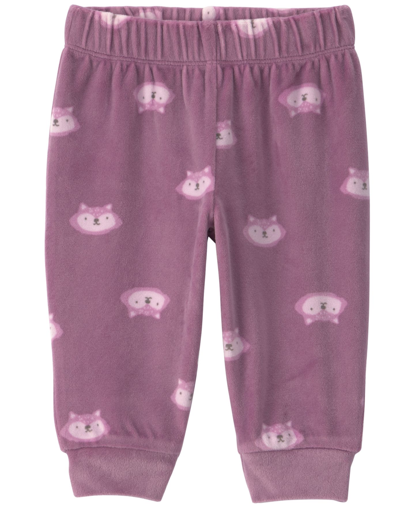 Комплект Carter's Fox Print Long-Sleeve Top and Pants, 3-Piece Set для девочек-малышей, цвет: Фиолетовый — фото 2