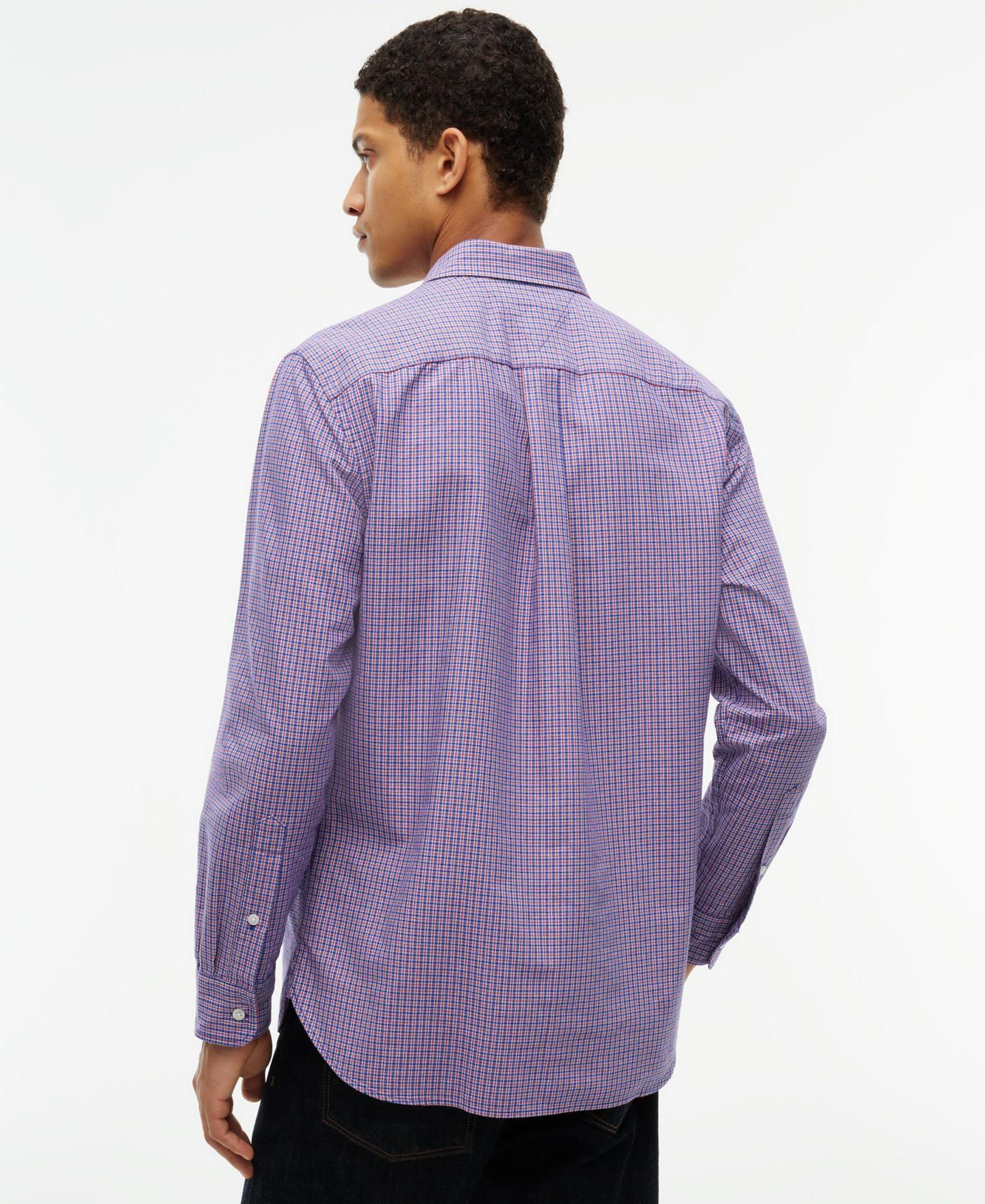 Мужская рубашка Tommy Hilfiger Heritage Oxford Tartan Long-Sleeve Regular-Fit, цвет: Красный / Клетчатый — фото 4