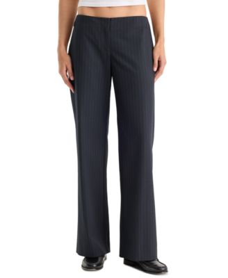 Women's Low-Rise Wide-Leg Trousers