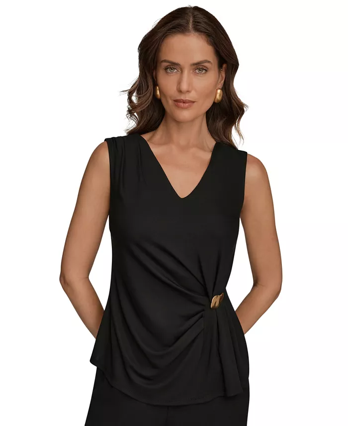 Women's V-Neck Sleeveless Top - thumbnail 6