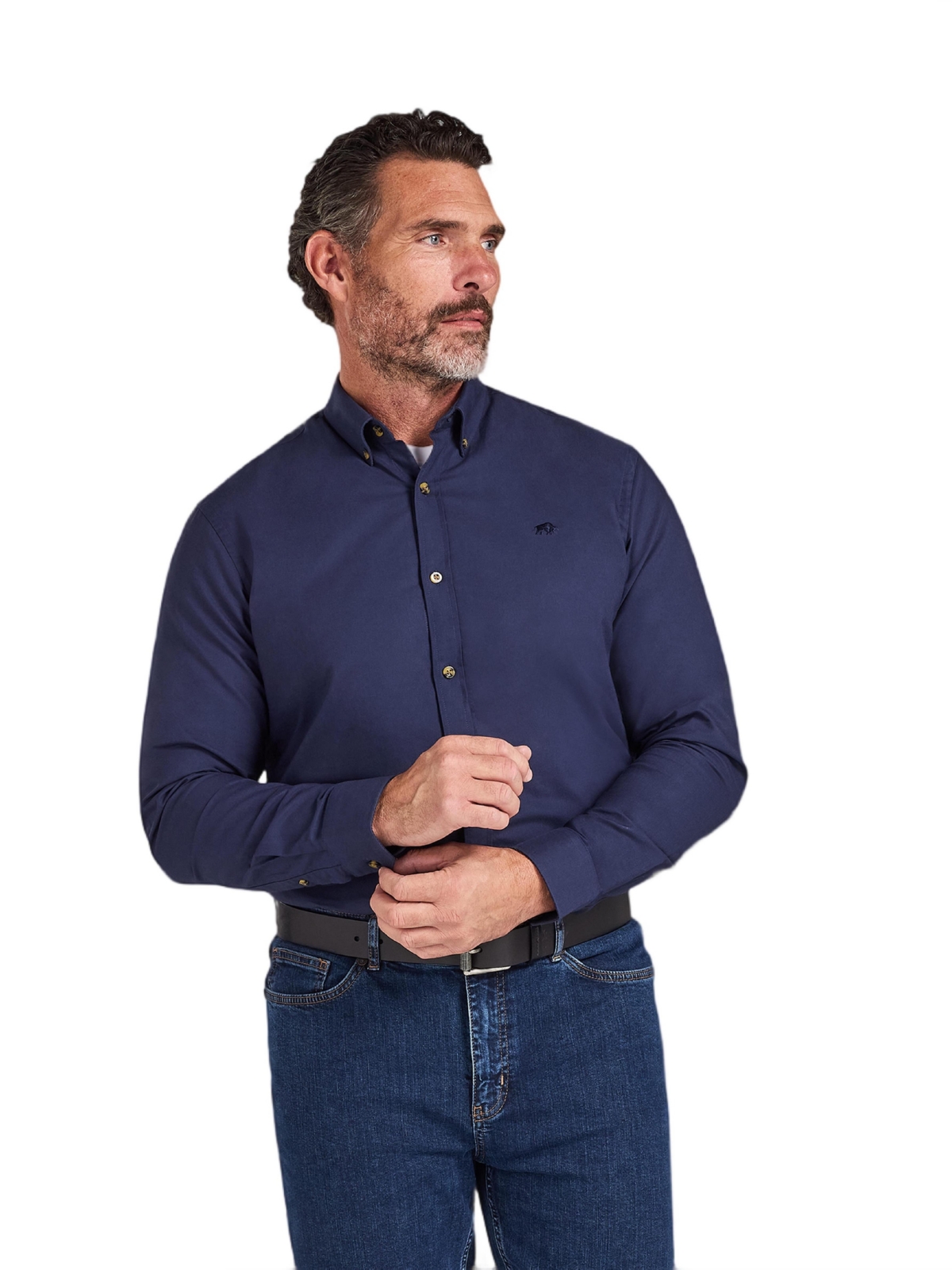 Raging Bull Men's Long-Sleeve Oxford Classic-Fit Shirt