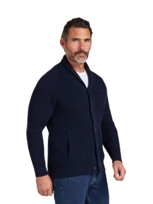 Men's Button Up Shawl Cardigan