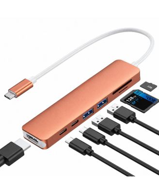 7-in-1 4K60Hz HDMI 100W PD USB-C Hub for Most USB-C Devices