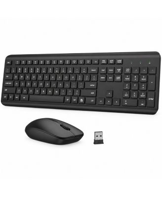 Full-Size Wireless Ergonomic Keyboard and Mouse Combo for Windows, Mac, Chrome OS, and Linux