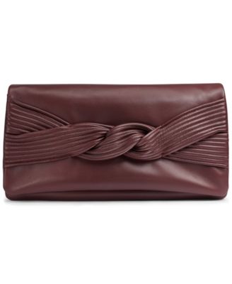 Grenadine Large Leather Clutch Handbag