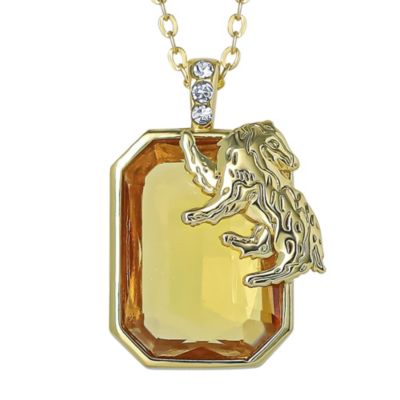 Hufflepuff Badger Pendant Necklace Official License, 18+2"