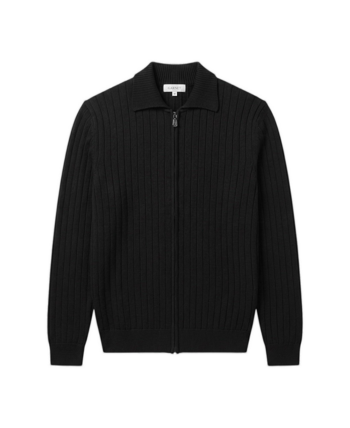 Garnet Men's Big & Tall Cortona Merino Wool Mock Neck Half-Zip Sweater