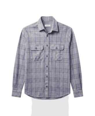 Men's Regular-Fit Button-Front Overshirt