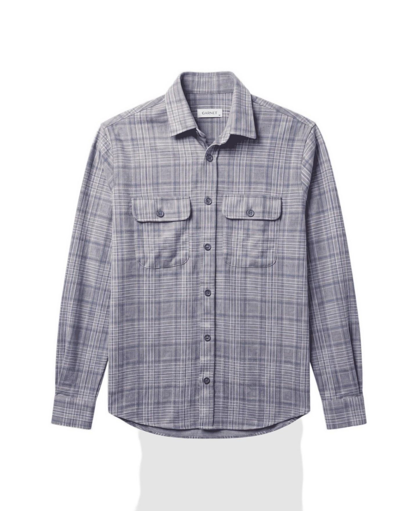 Мужская рубашка Garnet Regular-Fit Button-Front Overshirt, цвет: Индиго — фото 1
