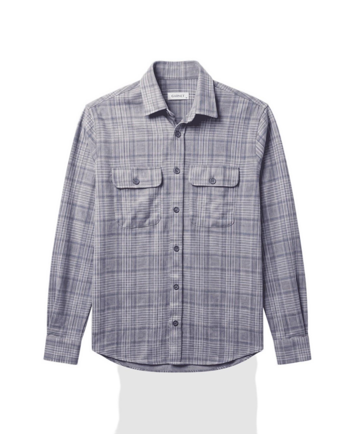 Garnet Men's Regular-Fit Button-Front Overshirt