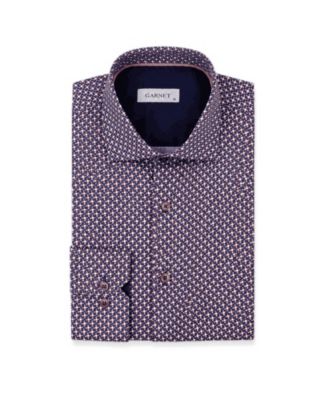 Men's Regular-Fit Print Long-Sleeve Button-Down Shirt