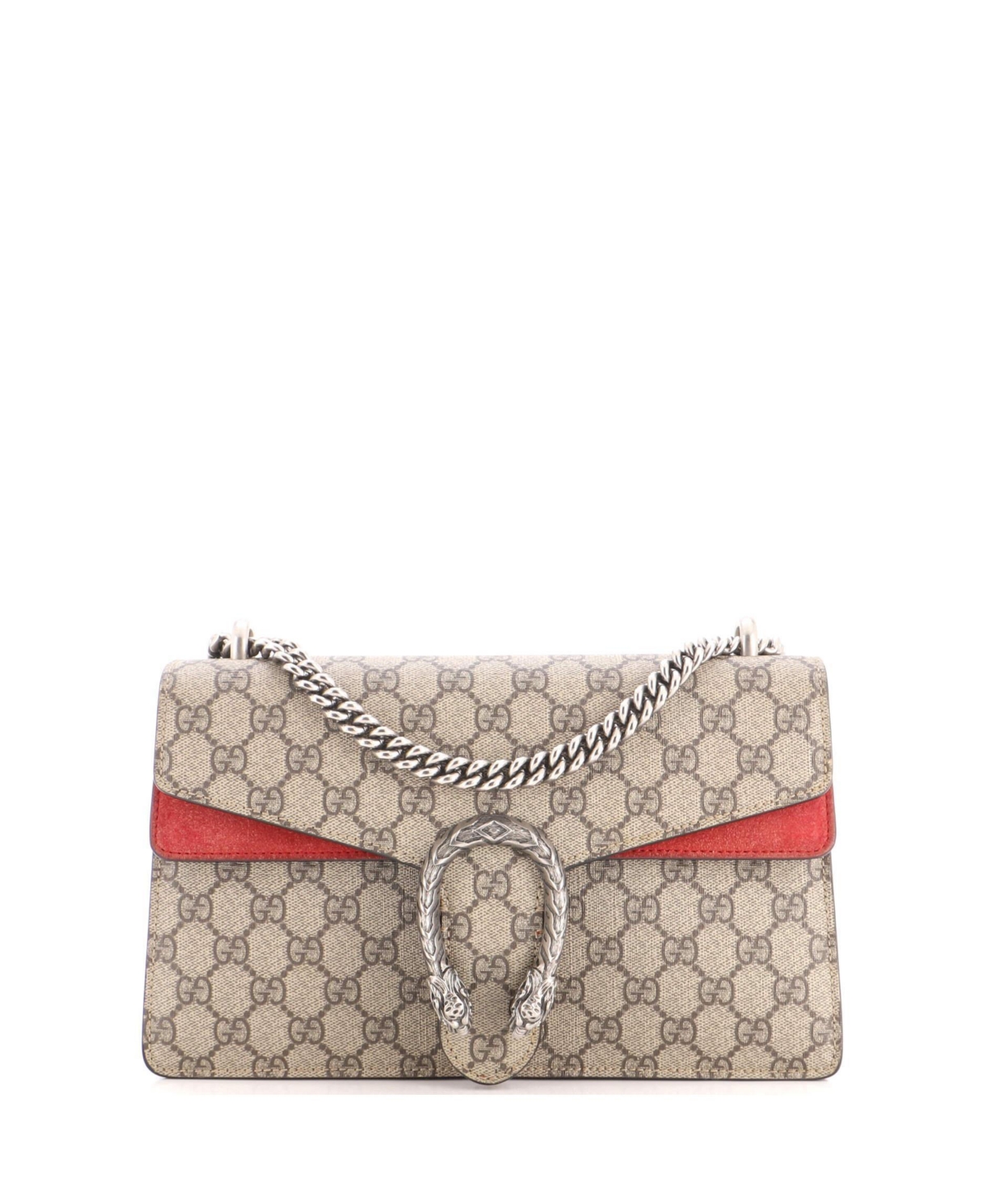 Pre-Owned Gucci Small Dionysus Bag Gg Coated Canvas - Brown