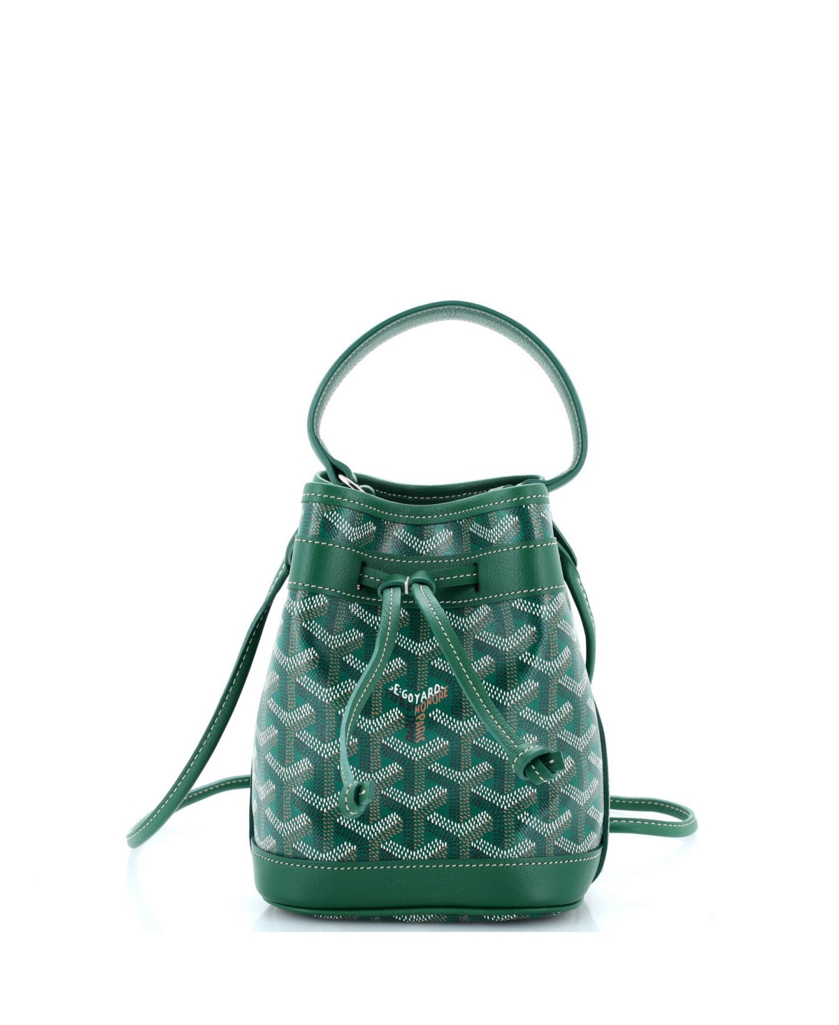 Pre-Owned Goyard Mini Petit Flot Bucket Bag Coated Canvas