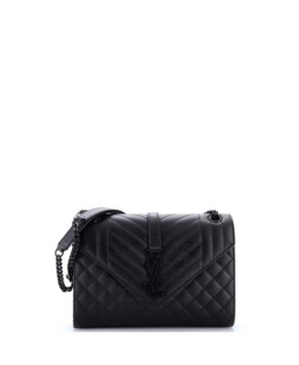 Medium Classic Monogram Envelope Satchel Mixed Matelasse Leather