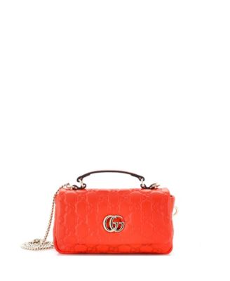 Mini GG Milano Top Handle Bag Guccissima Leather