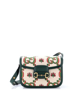 Small Horsebit 1955 Shoulder Bag GG Print Jacquard
