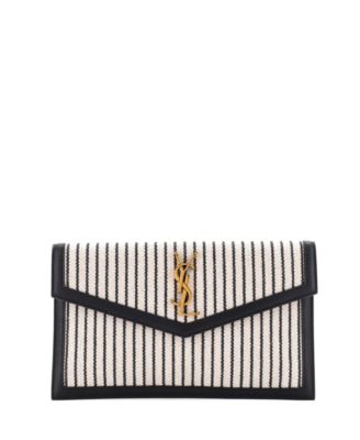Uptown Pouch Striped Canvas