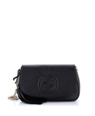 Medium Soho Chain Crossbody Bag Leather