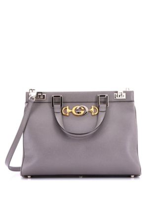 Medium Zumi Leather Top Handle Bag