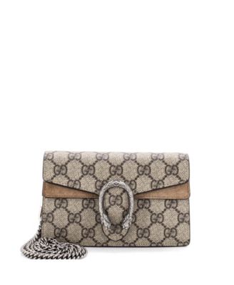 Super Mini Dionysus GG Coated Canvas Crossbody Bag