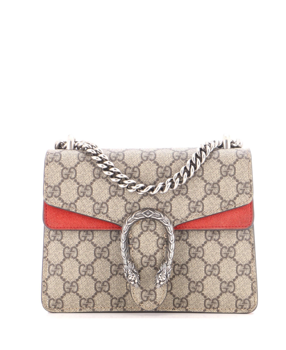 Pre-Owned Gucci Mini Dionysus Bag Gg Coated Canvas - Brown