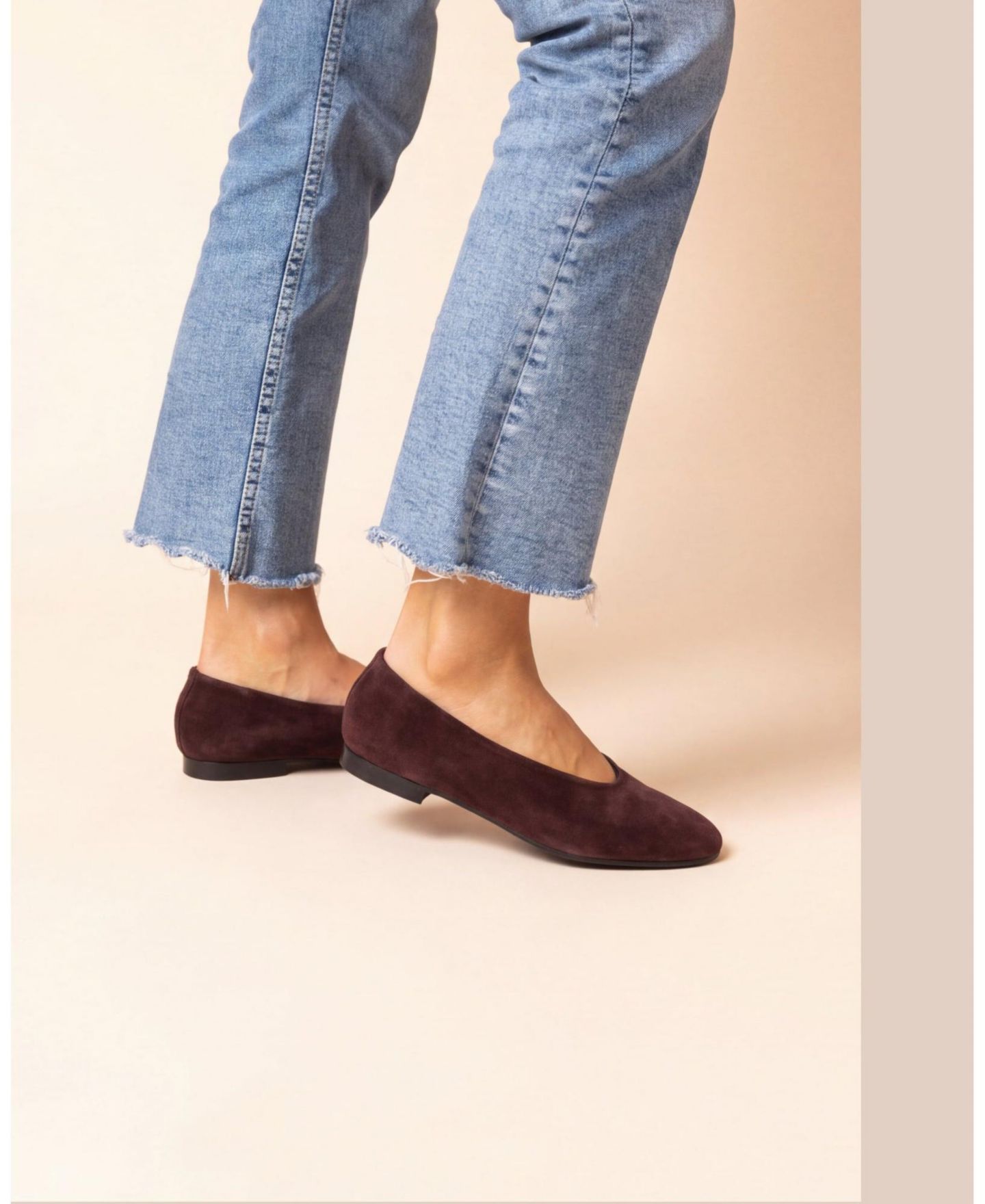 Женские балетки Menina Step Lucrecia Suede Ballet Flat, цвет: Бордовый — фото 8