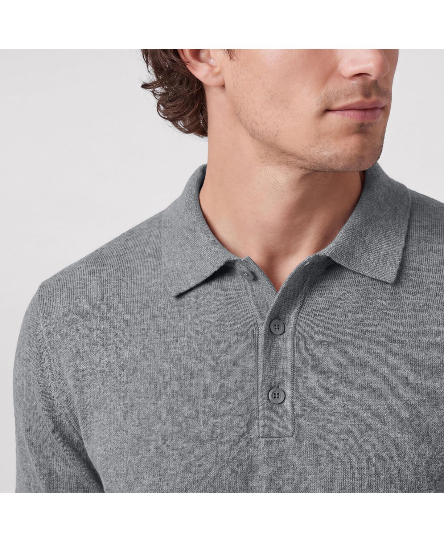 Мужские топы Jack Archer Legacy Resort Sweater Polo, цвет: Средний меланжевый — фото 7