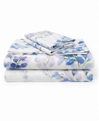 Printed Microfiber Deep Pocket 4-Piece Sheet Set, King