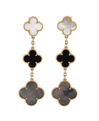Pre-Owned Van Cleef and Arpels Magic Alhambra 3 Motifs Earrings