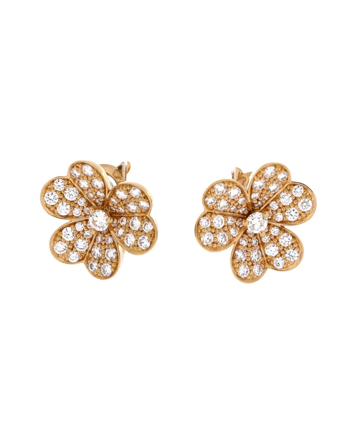 Pre-Owned Van Cleef and Arpels Frivole Stud Earrings