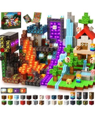Minecraft Light-Up Building Blocks 200-Piece Set, Ages 3+