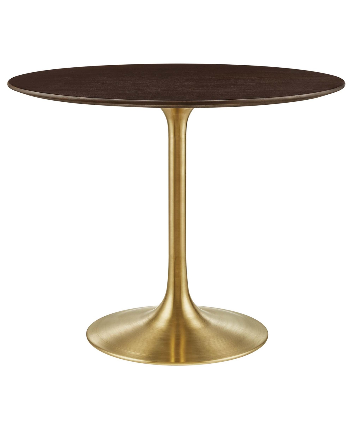 EEI-5214-GLD-CHE Lippa 36 in. Wood Dining Table, Gold Cherry & Walnut