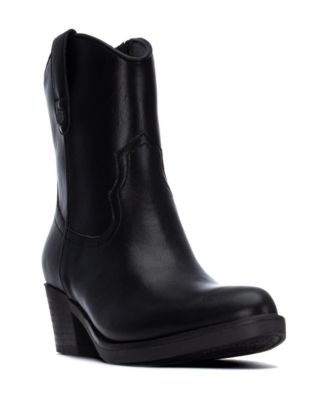 Italian Western Ankle Block Heel Slip-Resistant Booties