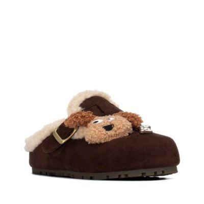 Women's Faux Suede Round-Toe Clogs