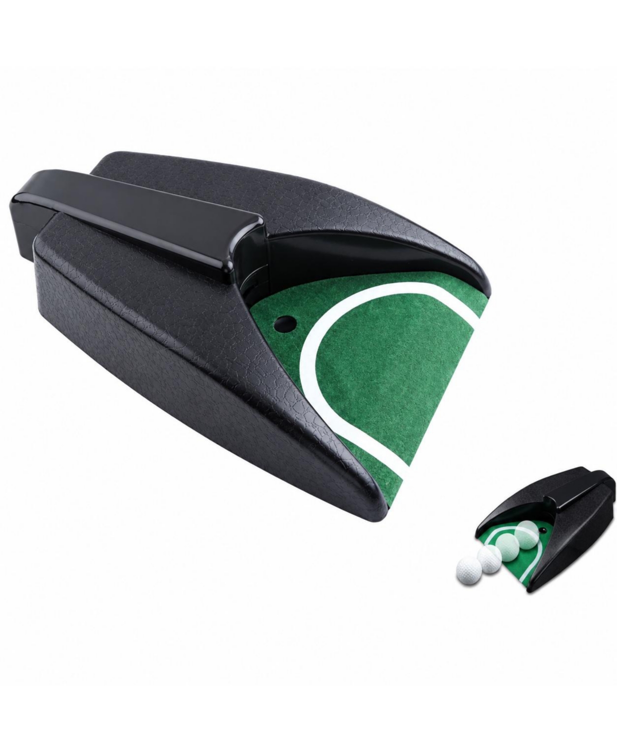 Peneyon Automatic Golf Putting Trainer Auto Ball Return Portable Indoor Outdoor Practice Aid