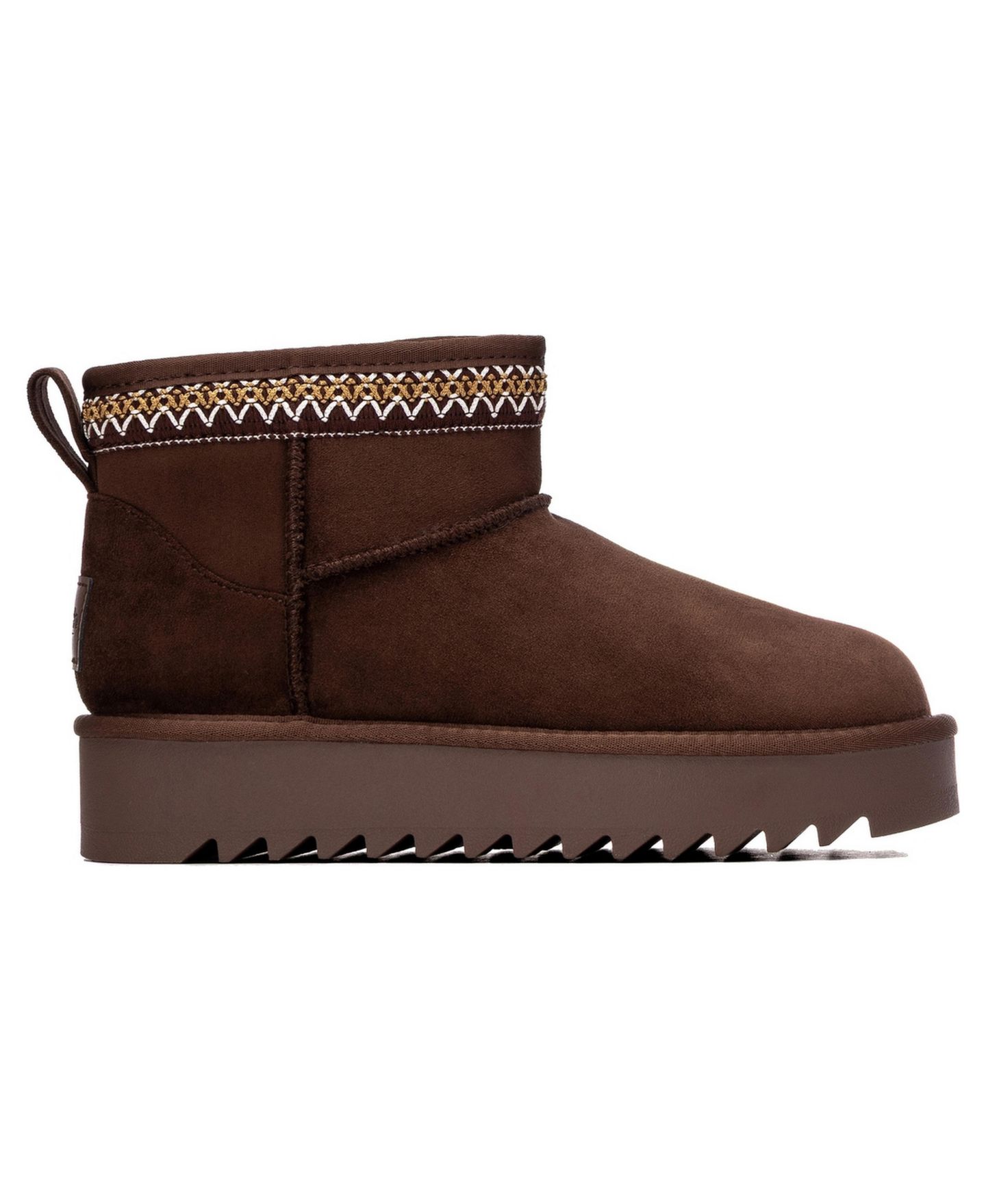 Женские ботинки XTI Platform Suede Ankle Booties Refresh Collection, цвет: Коричневый — фото 3