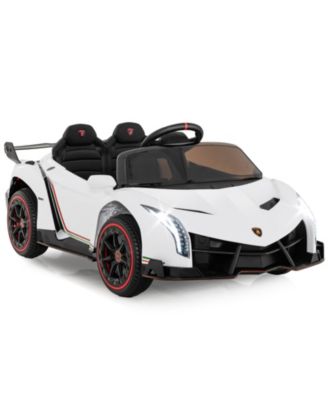 Licensed Lamborghini Sports Car 12V Battery-Powered Ride-On with Remote Control, Ages 3-8