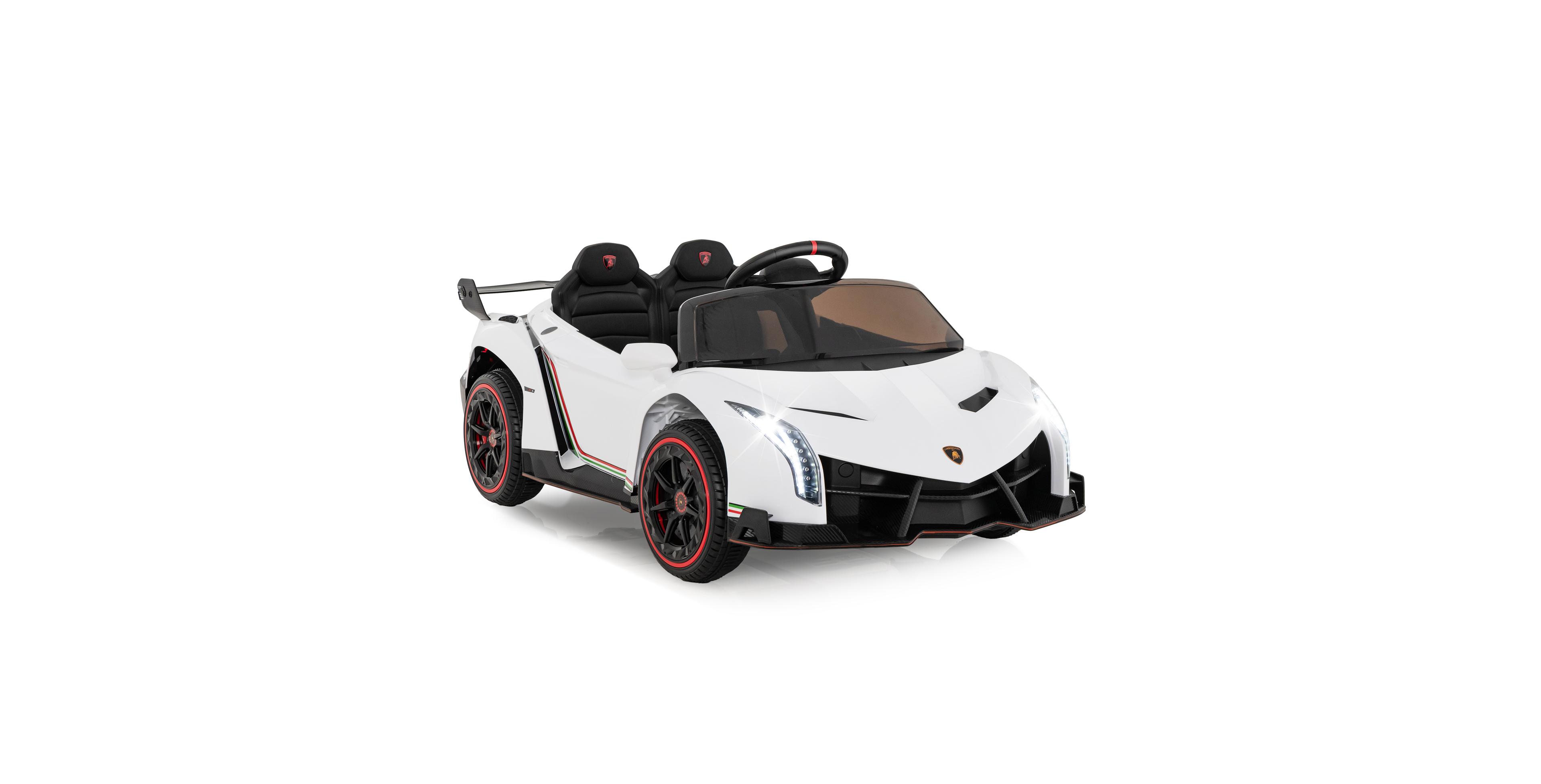 Mecale Licensed Lamborghini Sports Car 12V Battery-Powered Ride-On with Remote Control, Ages 3-8