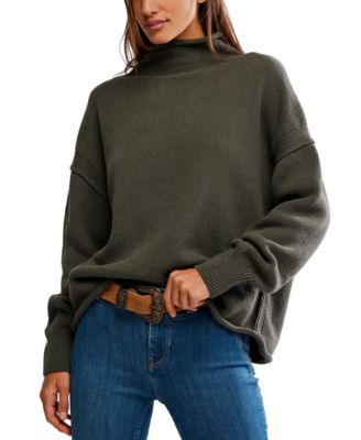 Women's Torres Mock Neck Oversized Long-Sleeve Sweater