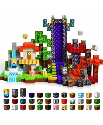 Minecraft 100-Piece Magnetic Building Set, Ages 3+