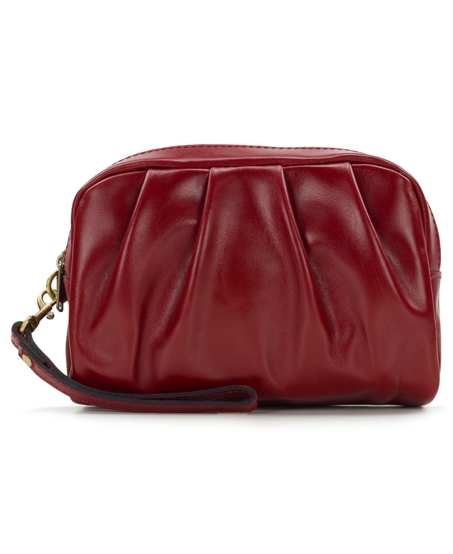 Женская сумка Patricia Nash Frankie Boxed Leather Cosmetic Case, цвет: Ягодный красный — фото 2