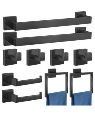 10 Piece Bathroom Hardware Accessories Set Wall Mounted 16