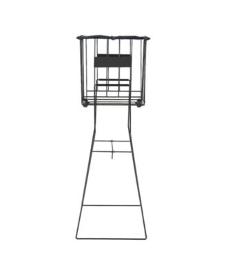 Rolling Tennis Ball Hopper Cart for Court Side Training