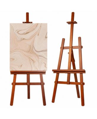 Wood Adjustable Art Easel Stand Tool Free Assembly Foldable Portable