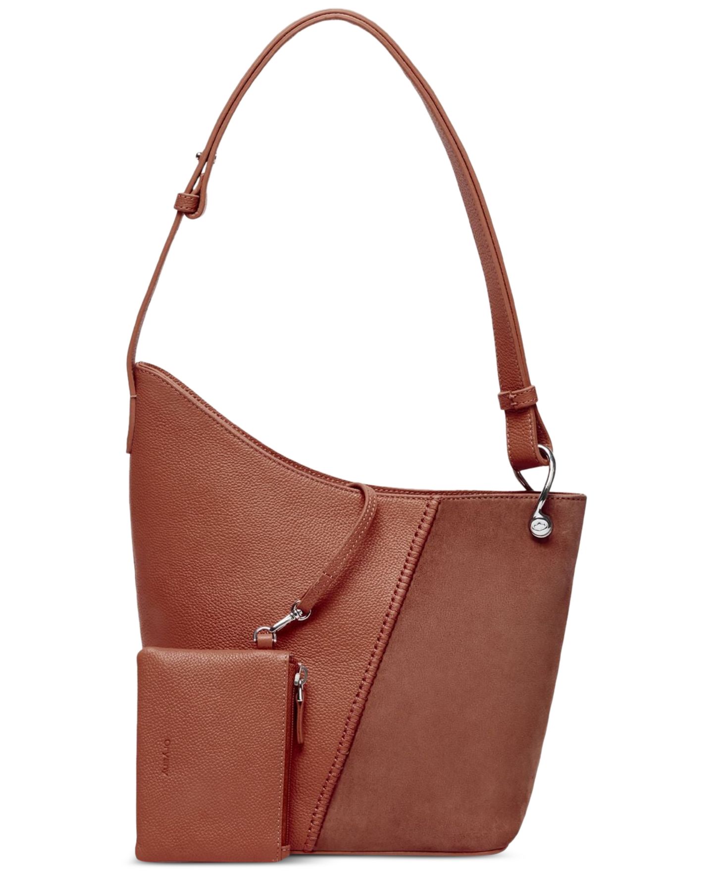 Женская сумка orYANY Sage Mini Bucket Shoulder Handbag, цвет: Коньячный — фото 3