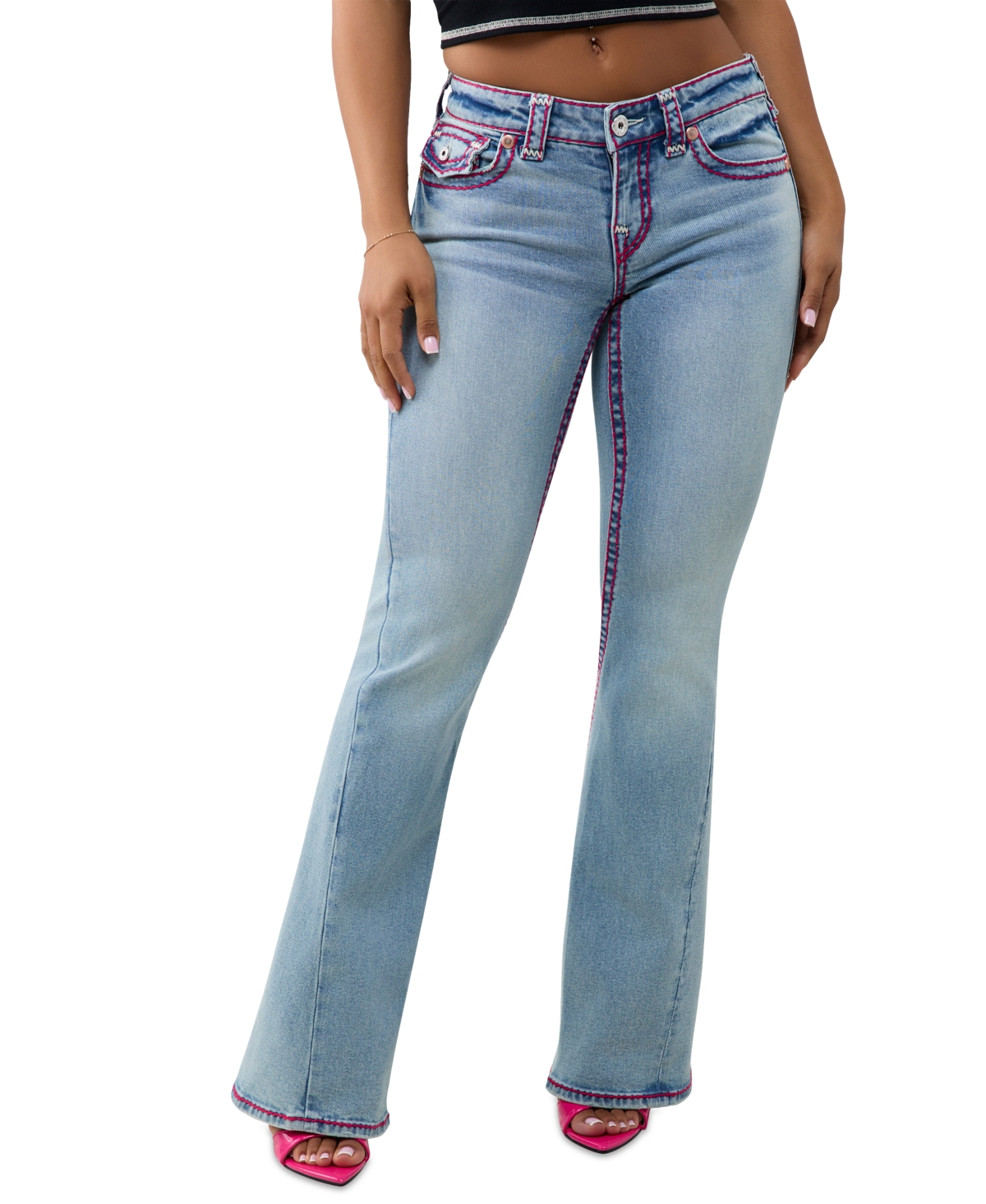 True Religion Women's Joey Low-Rise Flare Jeans